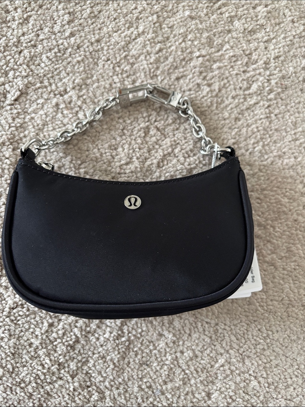 lululemon athletica Black Mini Chain-Handle Shoulder Bag NWT